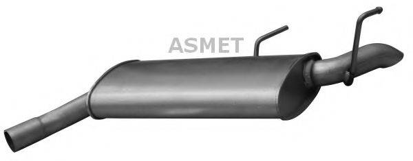 ASMET 05178 Глушитель выхлопных газов конечный