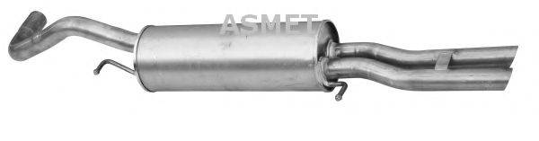 Глушитель выхлопных газов конечный ASMET 06.009