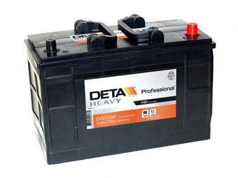 Стартерная аккумуляторная батарея; Стартерная аккумуляторная батарея DETA DG1100