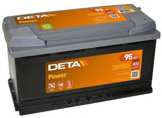 Стартерная аккумуляторная батарея; Стартерная аккумуляторная батарея DETA DB950