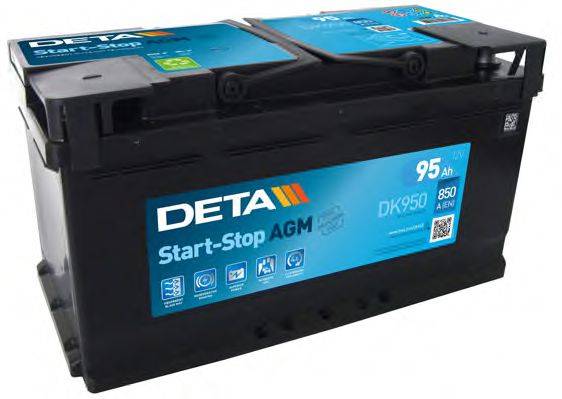 Стартерная аккумуляторная батарея; Стартерная аккумуляторная батарея DETA DK950