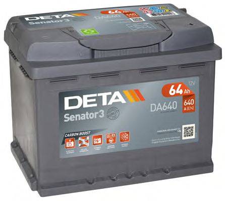 Стартерная аккумуляторная батарея; Стартерная аккумуляторная батарея DETA DA640