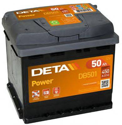 Стартерная аккумуляторная батарея; Стартерная аккумуляторная батарея DETA DB501