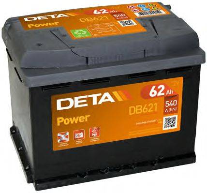 Стартерная аккумуляторная батарея; Стартерная аккумуляторная батарея DETA DB621