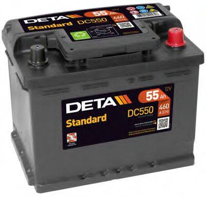 Стартерная аккумуляторная батарея; Стартерная аккумуляторная батарея DETA DC550