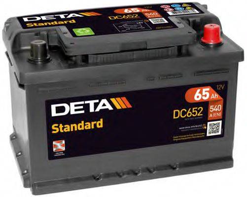 Стартерная аккумуляторная батарея; Стартерная аккумуляторная батарея DETA DC652