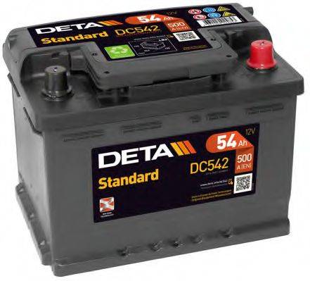 Стартерная аккумуляторная батарея; Стартерная аккумуляторная батарея DETA DC542