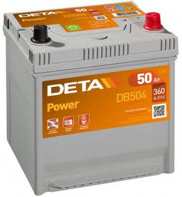 Стартерная аккумуляторная батарея; Стартерная аккумуляторная батарея DETA DB504