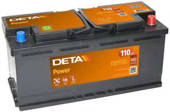 Стартерная аккумуляторная батарея; Стартерная аккумуляторная батарея DETA DB1100