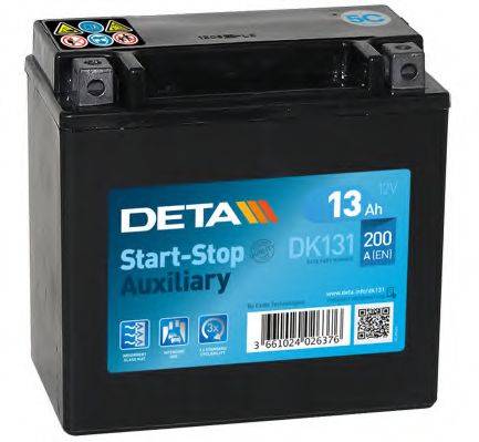 Стартерная аккумуляторная батарея; Стартерная аккумуляторная батарея DETA DK131