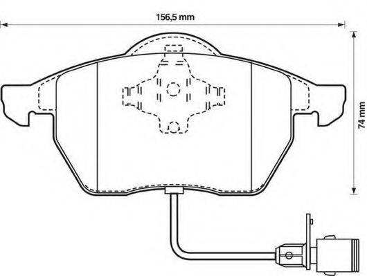Комплект тормозных колодок, дисковый тормоз STOP 571512S
