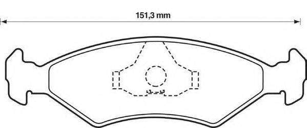 Комплект тормозных колодок, дисковый тормоз STOP 571914S