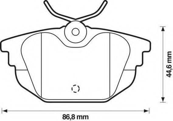Комплект тормозных колодок, дисковый тормоз STOP 571979S