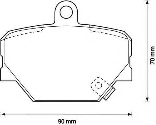 Комплект тормозных колодок, дисковый тормоз STOP 571995S