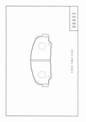 Комплект тормозных колодок, дисковый тормоз NPS D360U24