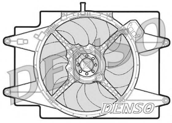 NPS DER01002 Вентилятор, охлаждение двигателя