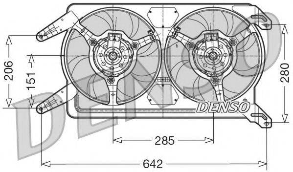 NPS DER01012 Вентилятор, охлаждение двигателя