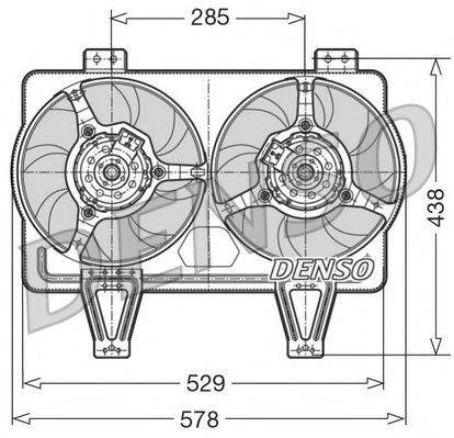 Вентилятор, охлаждение двигателя NPS DER01016