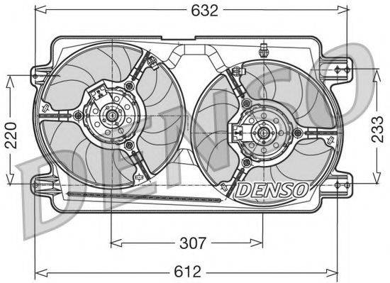 Вентилятор, охлаждение двигателя NPS DER01018