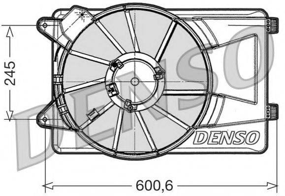 NPS DER09305 Вентилятор, охлаждение двигателя