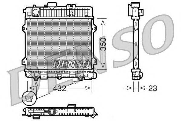 Радиатор, охлаждение двигателя NPS DRM05028