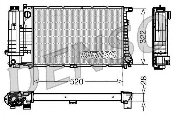 NPS DRM05045 Радиатор, охлаждение двигателя