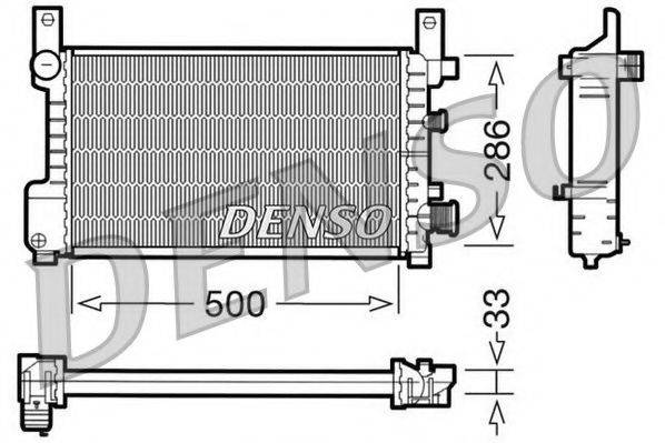 Радиатор, охлаждение двигателя NPS DRM10037