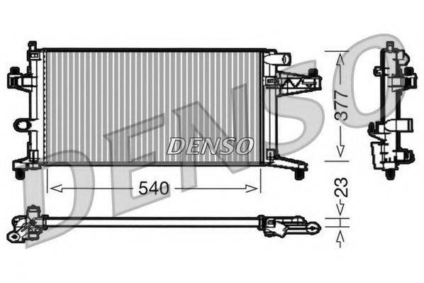 Радиатор, охлаждение двигателя NPS DRM20038