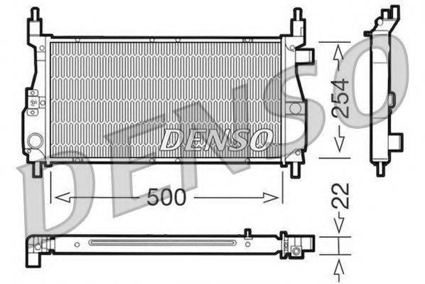 Радиатор, охлаждение двигателя NPS DRM24003