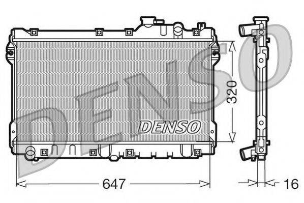 NPS DRM44015 Радиатор, охлаждение двигателя