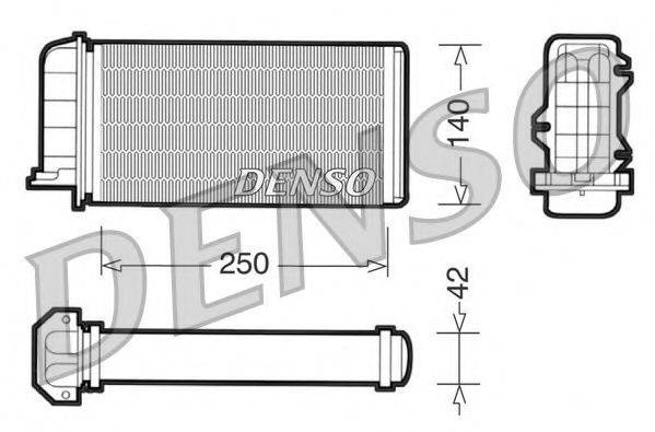 Теплообменник, отопление салона NPS DRR09002