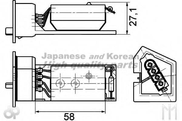 Комплект тормозных колодок, дисковый тормоз ASHUKI 108-407