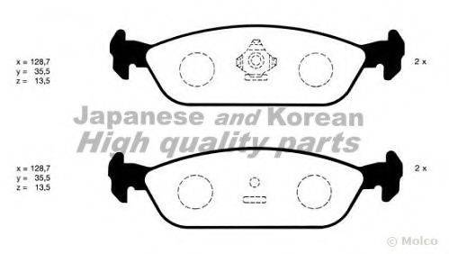 ASHUKI D09171 Комплект тормозных колодок, дисковый тормоз