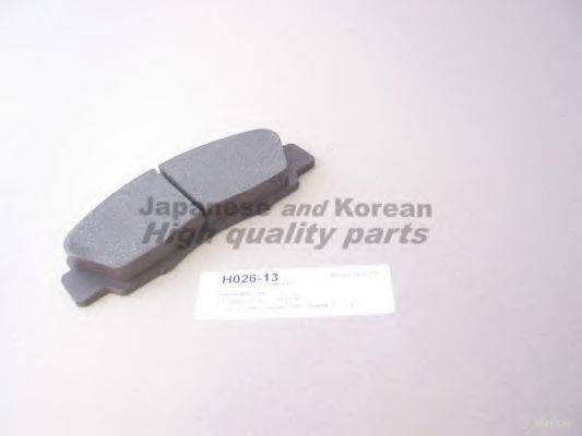 Комплект тормозных колодок, дисковый тормоз ASHUKI H026-13