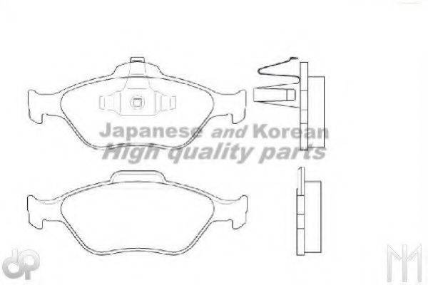 Комплект тормозных колодок, дисковый тормоз ASHUKI M050-05A