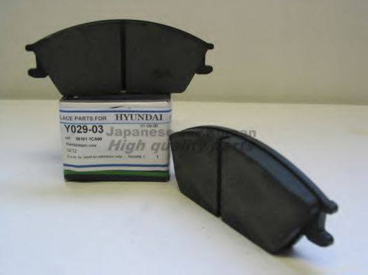 Комплект тормозных колодок, дисковый тормоз ASHUKI Y029-03