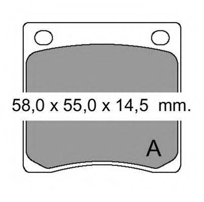 VEMA 830710 Комплект тормозных колодок, дисковый тормоз