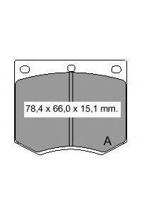 VEMA 830810 Комплект тормозных колодок, дисковый тормоз