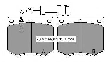 VEMA 830812 Комплект тормозных колодок, дисковый тормоз