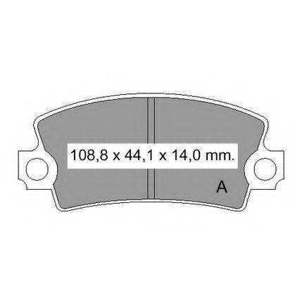 VEMA 831310 Комплект тормозных колодок, дисковый тормоз