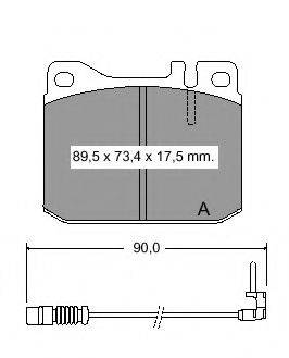 Комплект тормозных колодок, дисковый тормоз VEMA 831480