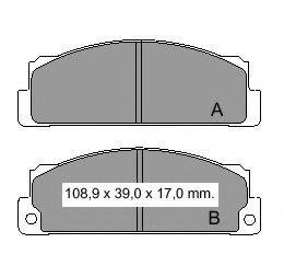 Комплект тормозных колодок, дисковый тормоз VEMA 832170