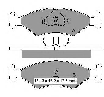 Комплект тормозных колодок, дисковый тормоз VEMA 832192