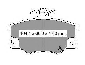Комплект тормозных колодок, дисковый тормоз VEMA 832221