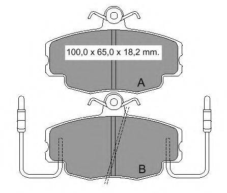Комплект тормозных колодок, дисковый тормоз VEMA 832401