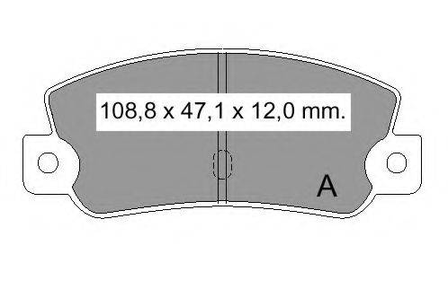VEMA 832550 Комплект тормозных колодок, дисковый тормоз