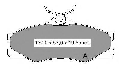 Комплект тормозных колодок, дисковый тормоз VEMA 833440