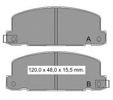 VEMA 834330 Комплект тормозных колодок, дисковый тормоз
