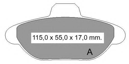 Комплект тормозных колодок, дисковый тормоз VEMA 834460
