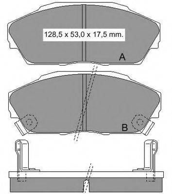 Комплект тормозных колодок, дисковый тормоз VEMA 834550